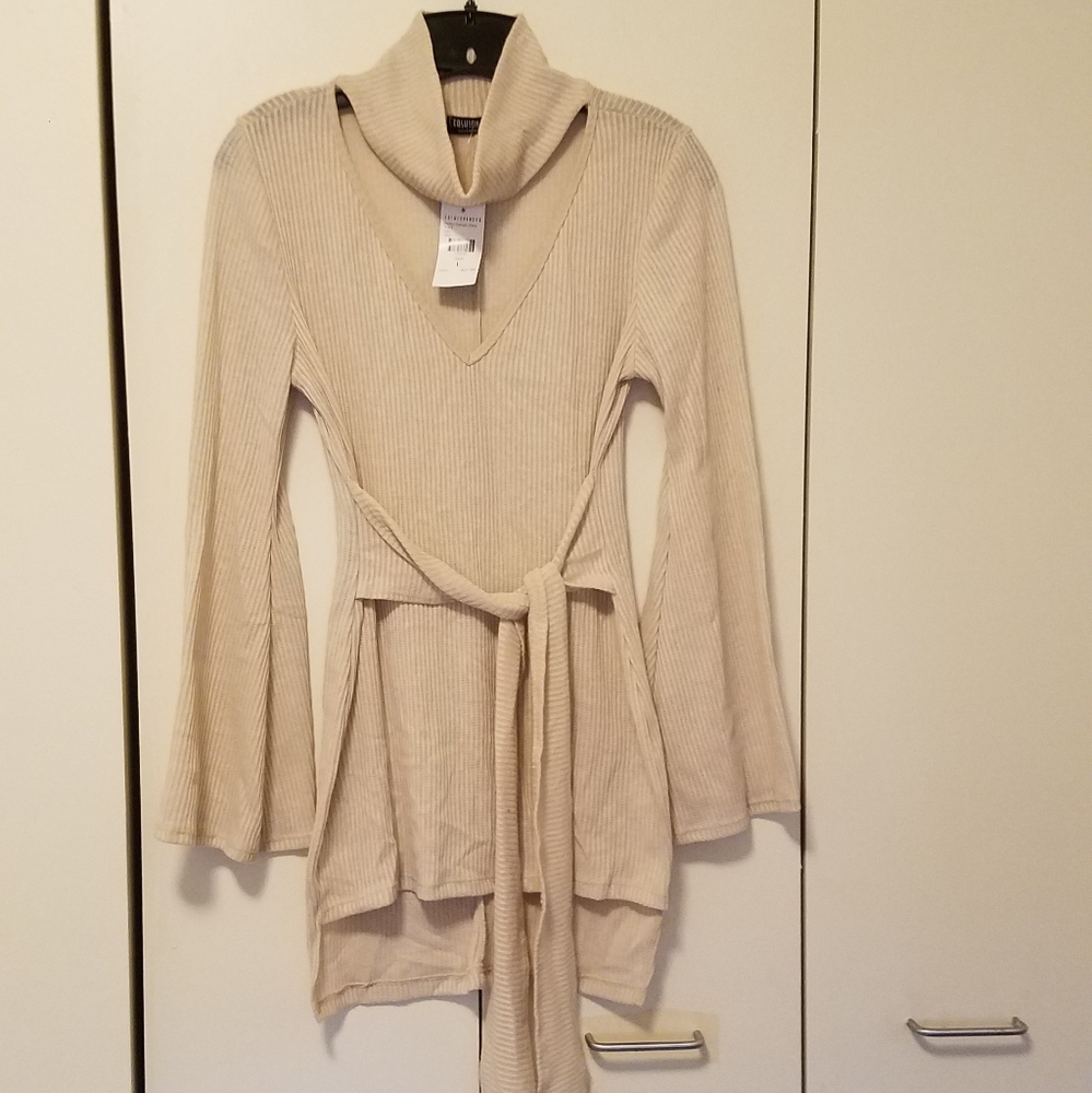 Ivory knit dress
